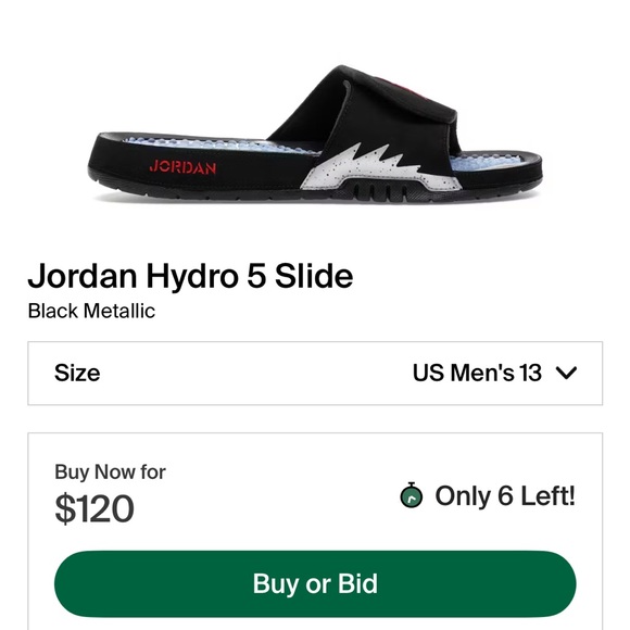JordanAir Jordan Hydro 5 Slides 'Metallic' - Picture 11 of 11